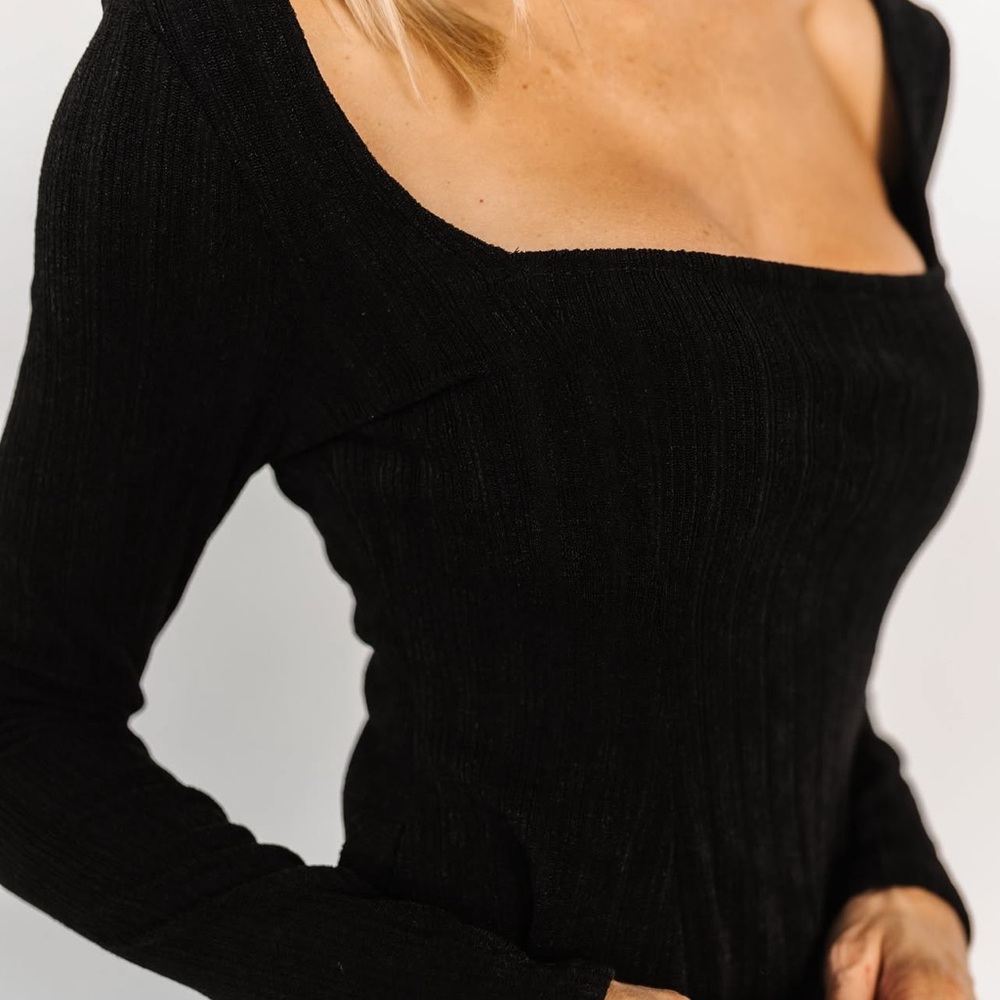 NWT Baltic Born Murphy Square Neck Top in Classic Black Size Small - Picture 2 of 13